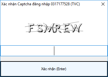 Giao diện xác nhận captcha để đăng nhập TCT